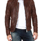  Leather Jackets Hub Mens Genuine Lambskin Leather Jacket (Black, Classic Jacket) - 1501011