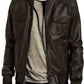  Leather Jackets Hub Mens Genuine Lambskin Leather Jacket (Black, Bomber Jacket) - 1501054