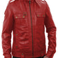  Leather Jackets Hub Mens Genuine Lambskin Leather Jacket (Black, Officer Jacket) - 1501075