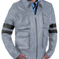  Leather Jackets Hub Mens Genuine Lambskin Leather Jacket (Black, Field Jacket) - 1501127