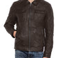  Leather Jackets Hub Mens Genuine Lambskin Leather Jacket (Black, Regal Jacket) - 1501205