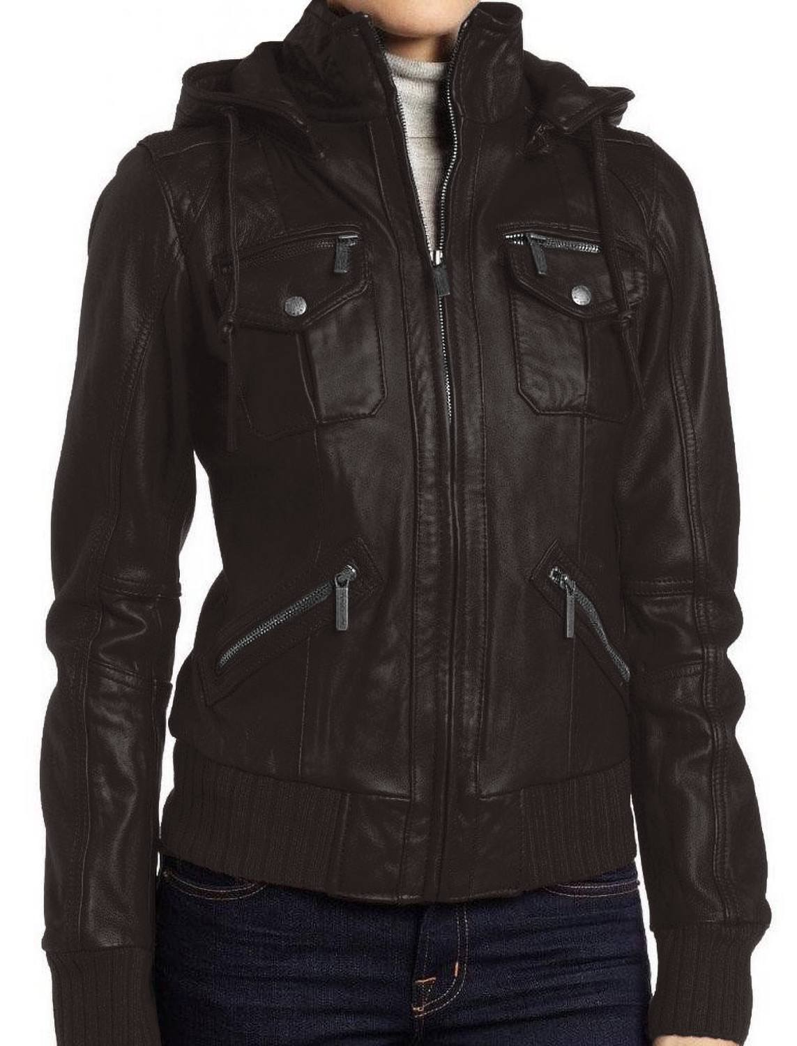 Leather Jackets Hub Mens Genuine Lambskin Leather Jacket (Black, Regal Jacket) - 1501270