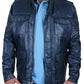  Leather Jackets Hub Mens Genuine Lambskin Leather Jacket (Black, Field Jacket) - 1501287