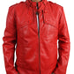  Leather Jackets Hub Mens Genuine Lambskin Leather Jacket (Black, Fencing Jacket) - 1501303