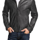  Leather Jackets Hub Mens Genuine Lambskin Leather Jacket (Black, Classic Jacket) - 1501304
