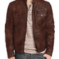  Leather Jackets Hub Mens Genuine Lambskin Leather Jacket (Black, Regal Jacket) - 1501332
