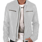  Leather Jackets Hub Mens Genuine Lambskin Leather Jacket (Black, Aviator Jacket) - 1501336