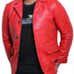  Leather Jackets Hub Mens Genuine Lambskin Leather Coat (Black, Blazer Jacket) - 1501831