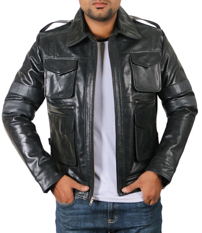 Leather Jackets Hub Mens Genuine Lambskin Leather Jacket (Black, Regal Jacket) - 1701049