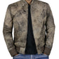 Leather Jackets Hub Mens Genuine Lambskin Leather Jacket (Black, Quilted Jacket) - 1801006