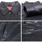  Leather Jackets Hub Mens Genuine Lambskin Leather Jacket (Black, Aviator Jacket) - 1501013