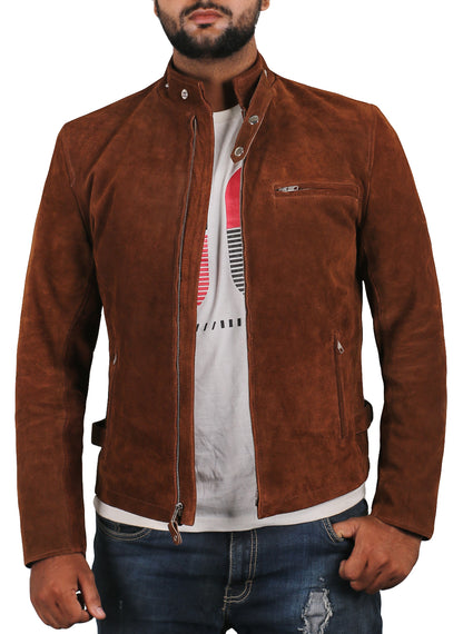 Varnis-Brown-Suede-Leather-Jacket