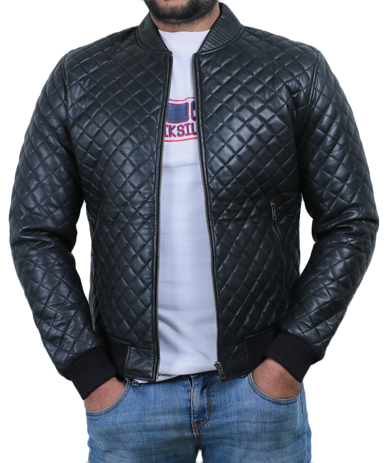 Black@Lorith-Black-Bomber-Quilted-Leather-Jacket