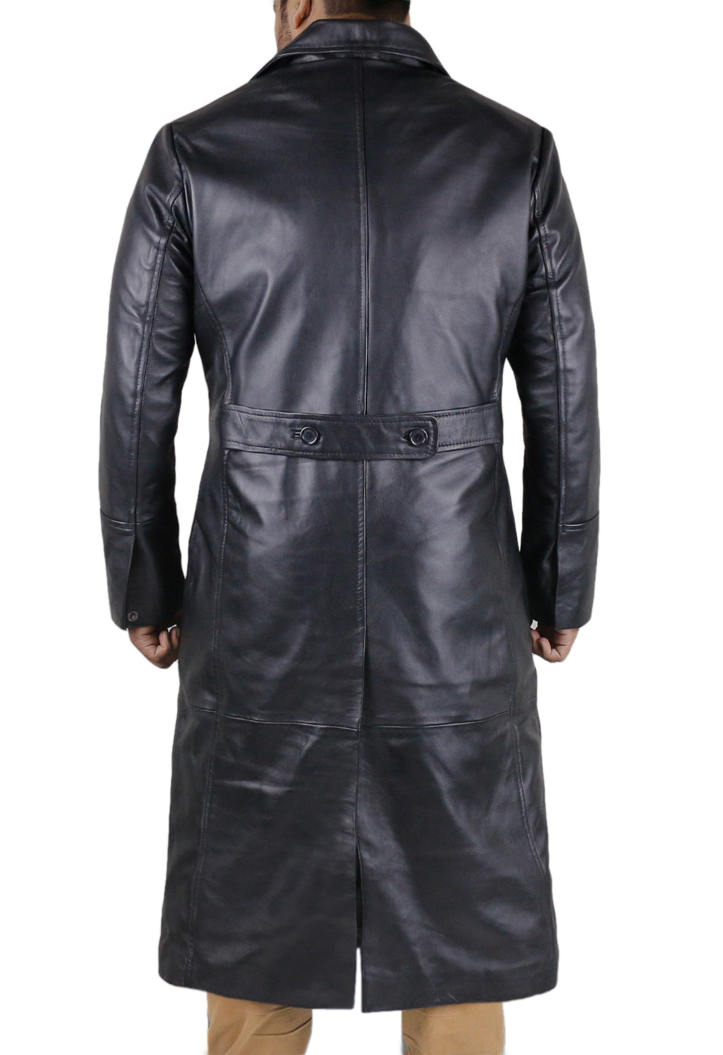 Black@Kyrin-Aviator-Inspired-Long-Leather-Overcoat-image2