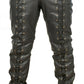 Zephor-Men's-Green-Faux-Leather-Pants