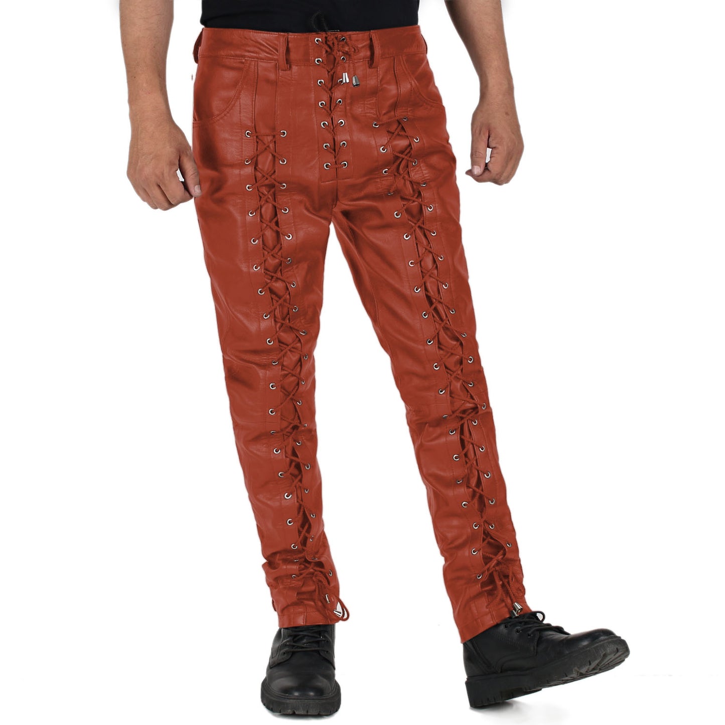 TAN@Zephor-Men's-Tan-Leather-Motorcycle-Pants