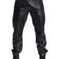 Aethor-Men's-Red-Leather-Jogger-Pants