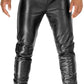 Delara-Men's-Green-Faux-Leather-Pants