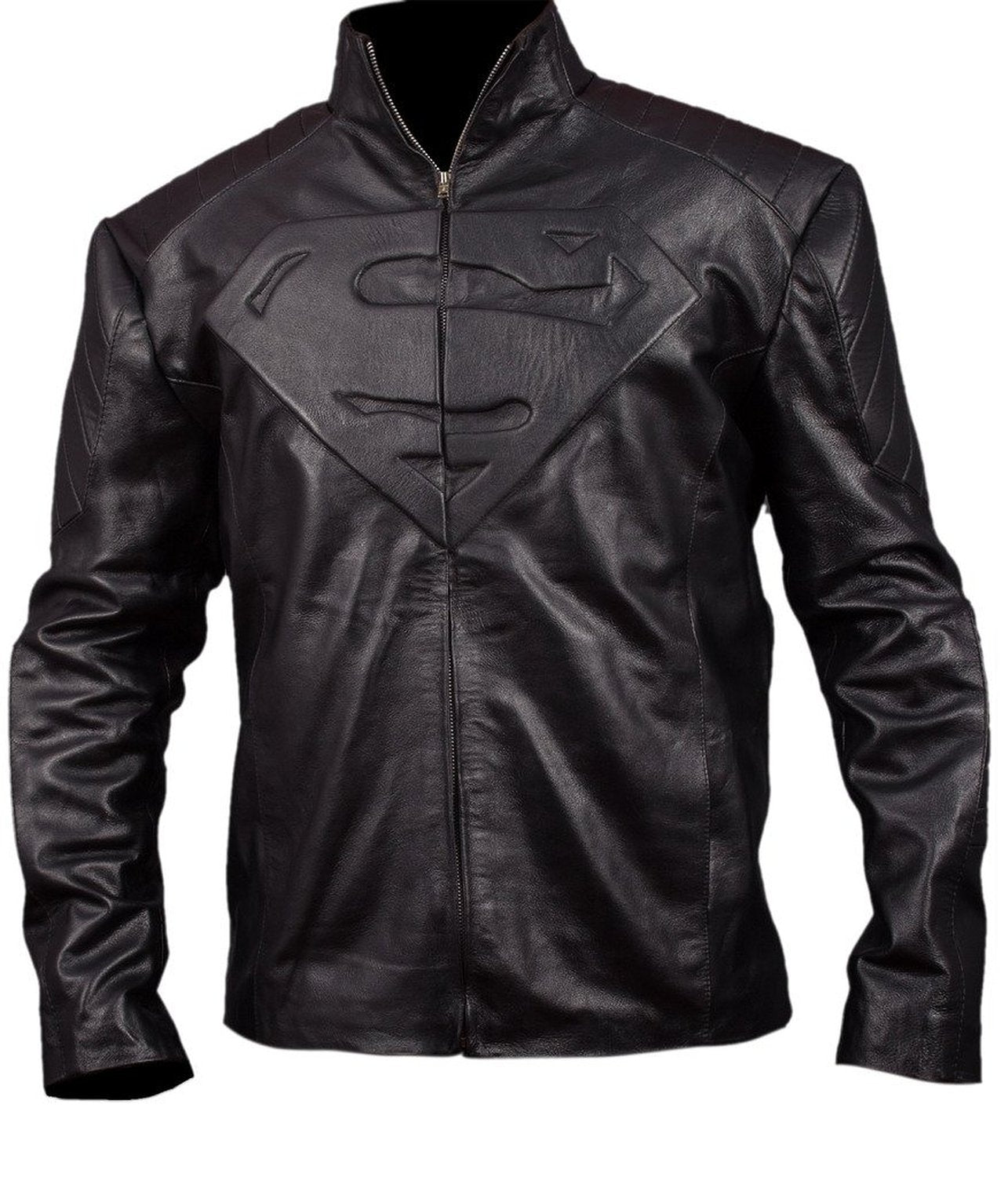 Black@Smallville-Superman-Black-Leather-Jacket