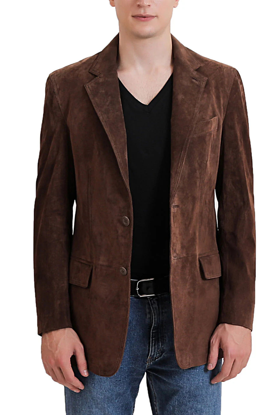 Brown@Cyoris-Suede-Blazer