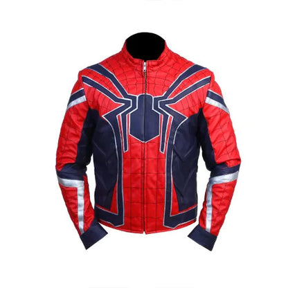 Tom-Holland-Spider-Man-Far-From-Home-Red-Leather-Jacket