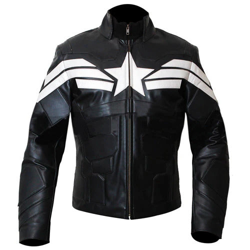 Black@Chris-Evans-The-Winter-Soldier-Captain-America-Black-Leather-Jacket