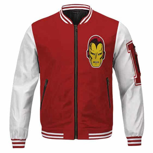 Red-White@Leather-Jackets-Hub-Mens-Genuine-Wool-Leather-Jacket-(Red-White,-Iron-Man)---LJH1064