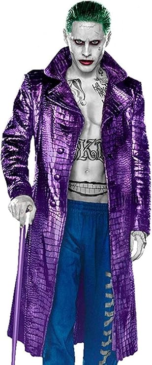 Purple@Joker-Suicide-Squad-Jared-Leto-Purple-Crocodile-Pattern-Leather-Coat