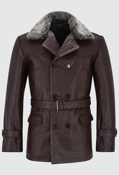 Leather-Jackets-Hub-Womens-Genuine-Lambskin-Leather-Over-Coat-(Brown,-Wonder-Woman)---LJH1072