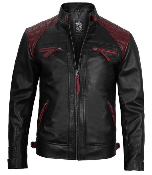 Black@Nivira-Black-Biker-Quilted-Leather-Jacket