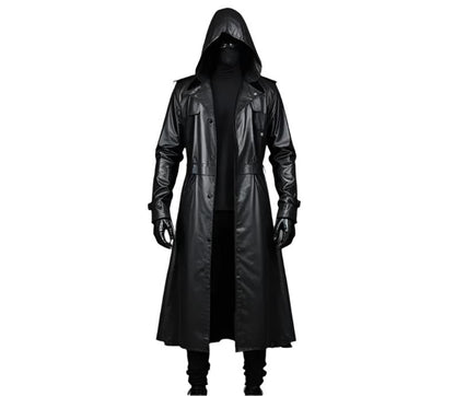 hooded-leather-trench-coat