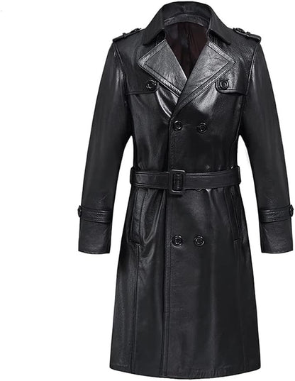 Belted-Leather-Trench-Coat-with-Gun-Flap