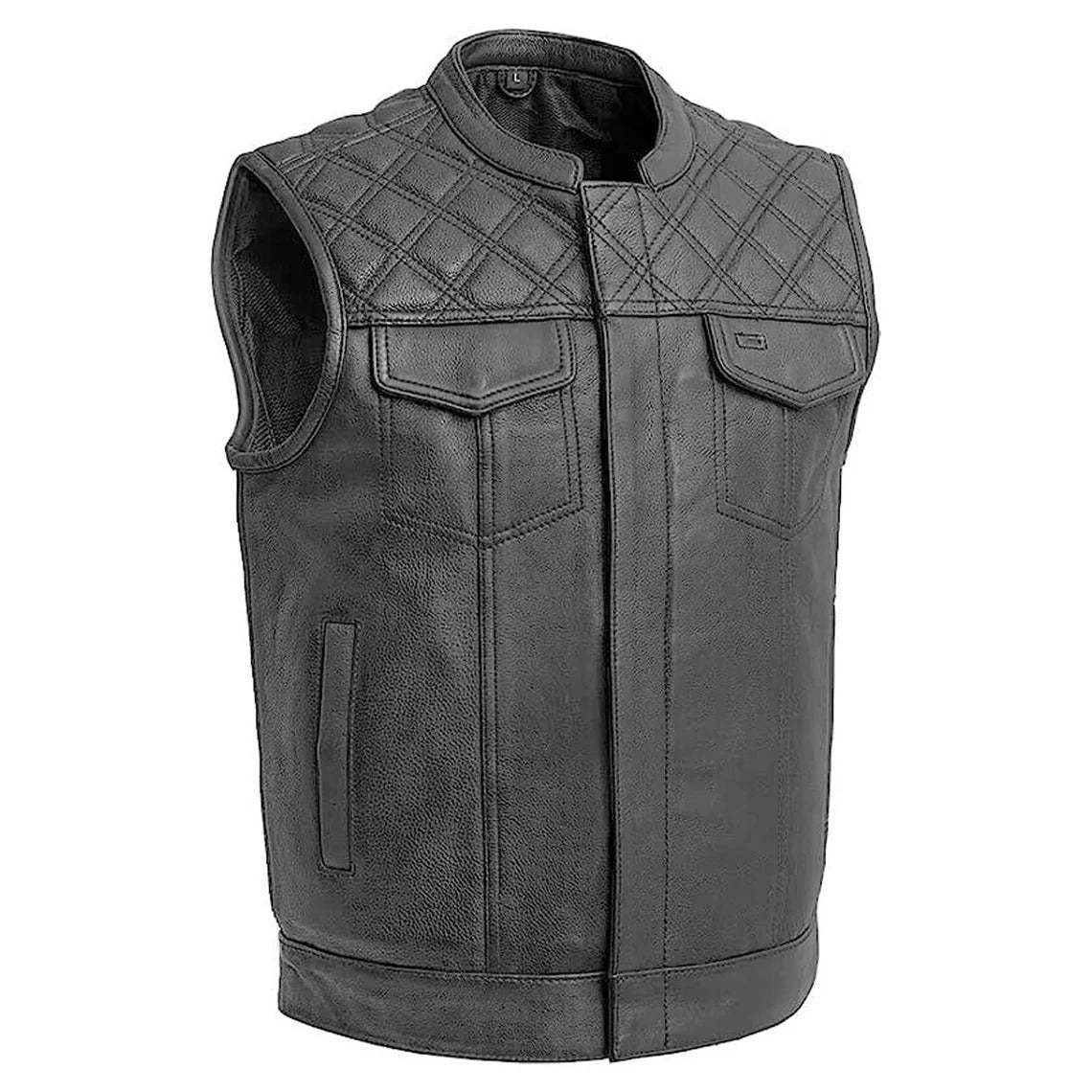 Black@Faelor-Quilted-Leather-Vest