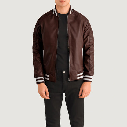 nexusara-varsity-brown-bomber-leather-jacket