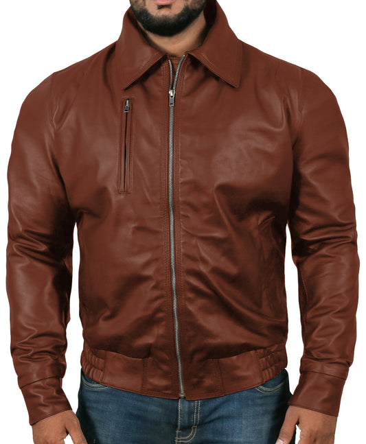 TAN@Orbitara Tan Bomber Leather Jacket@orbitara-tan-bomber-leather-jacket