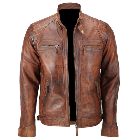 Vax Brown@parvix-distressed-brown-cafe-racer-leather-jackets