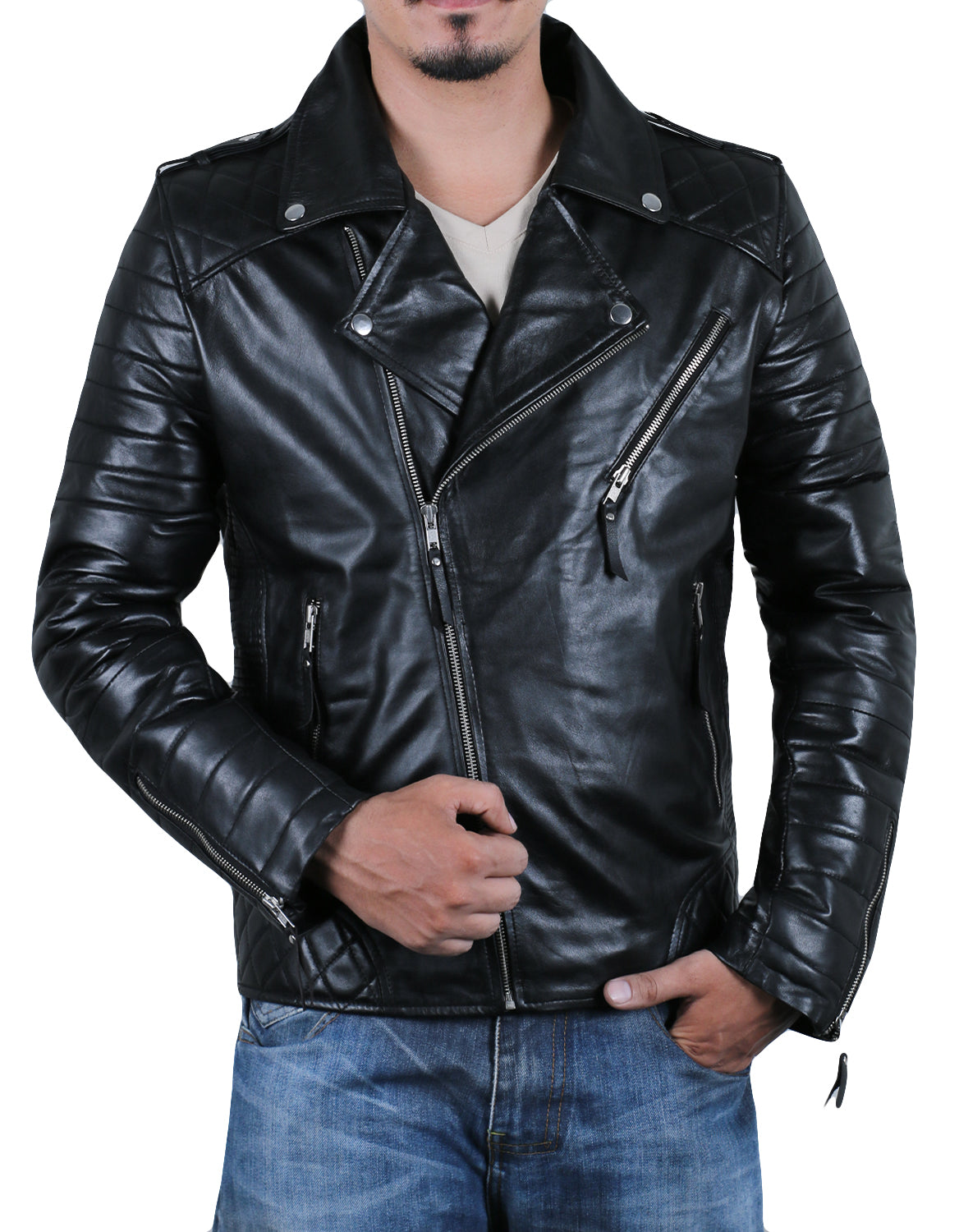 Black@tremorix-black-double-rider-leather-jacket