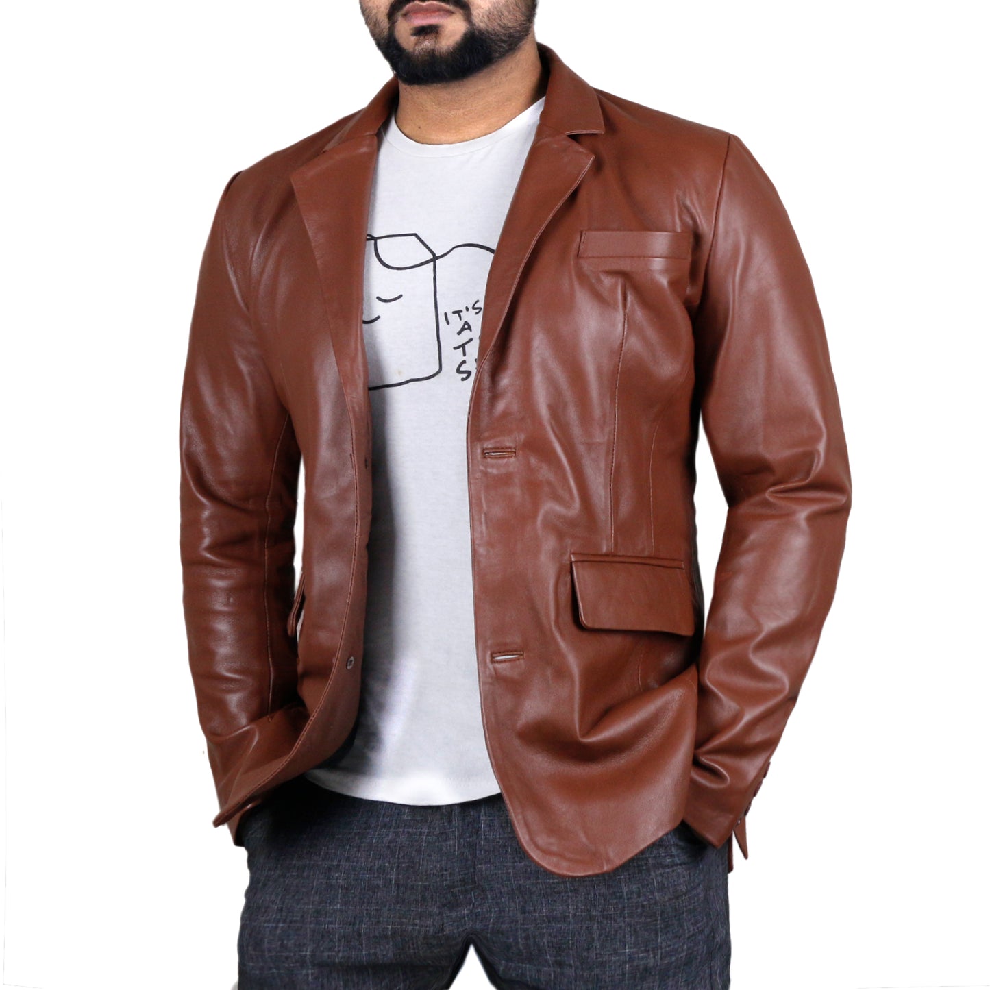 TAN@Uloria-Tan-Leather-Blazer