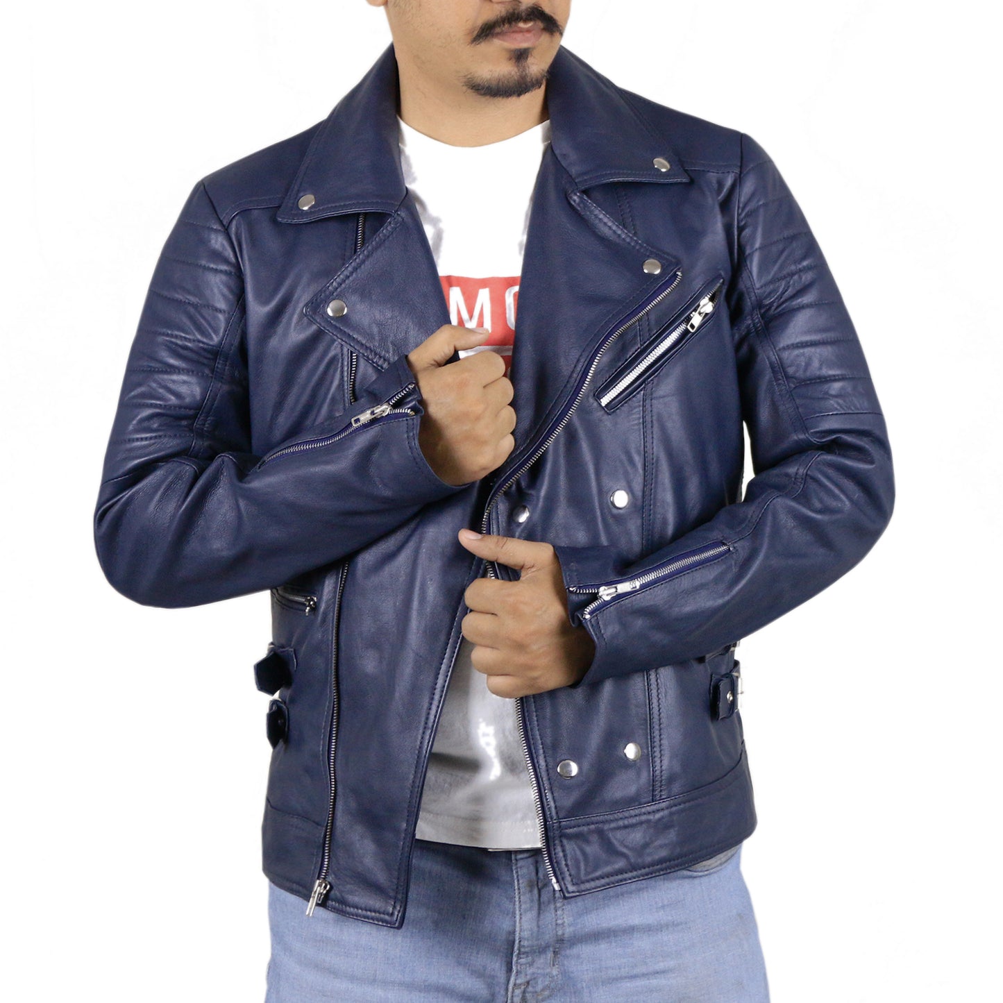 Navy Blue@vaporix-blue-double-rider-leather-jacket