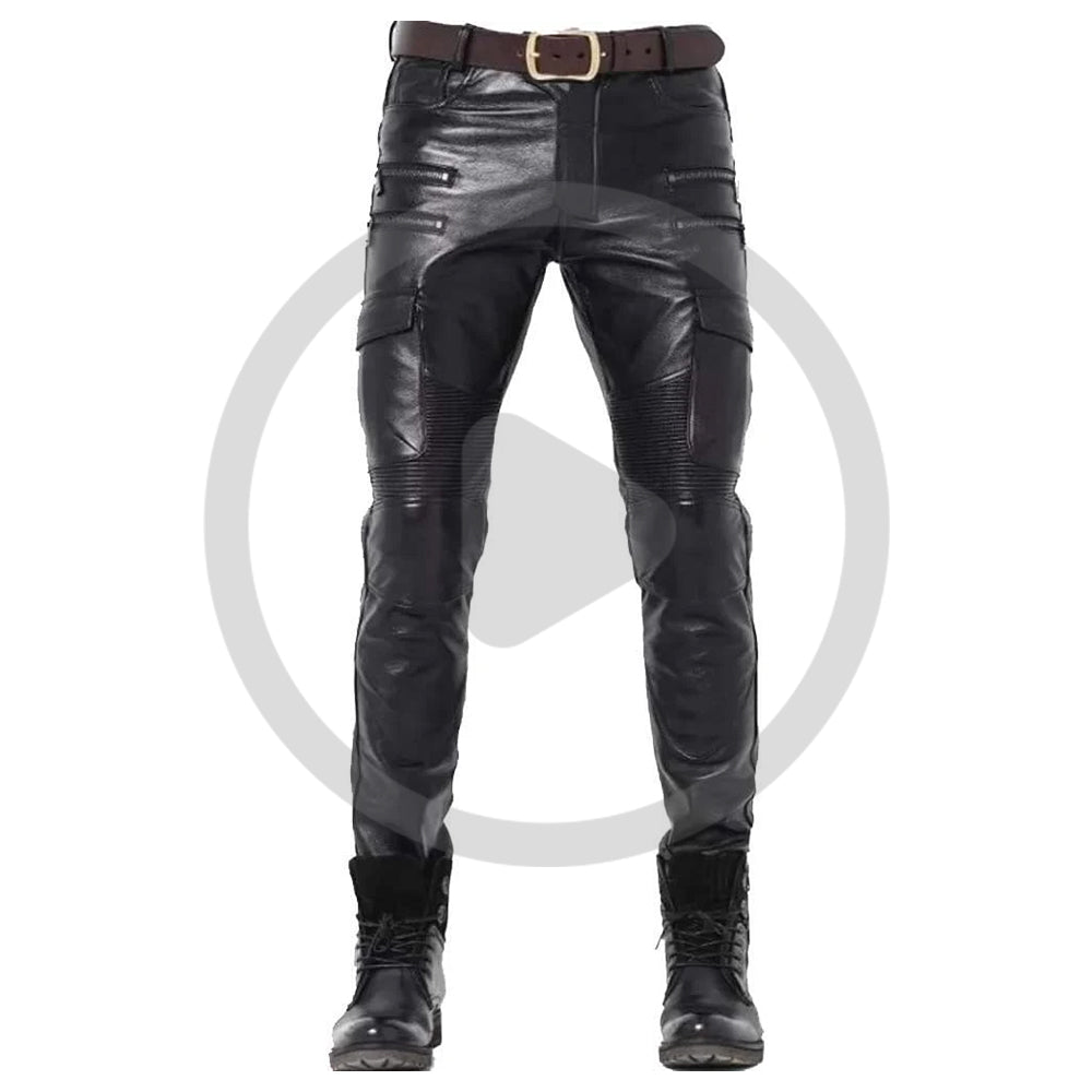 Black@Eryon-Mens-Black-Faux-Leather-Pants-Video