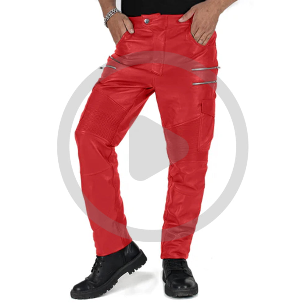 Red@Eryon-Mens-Red-Faux-Leather-Pants-Video