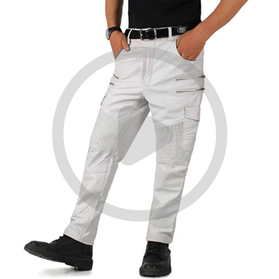 White@Eryon-Mens-White-Leather-Motorcycle-Pants-Video