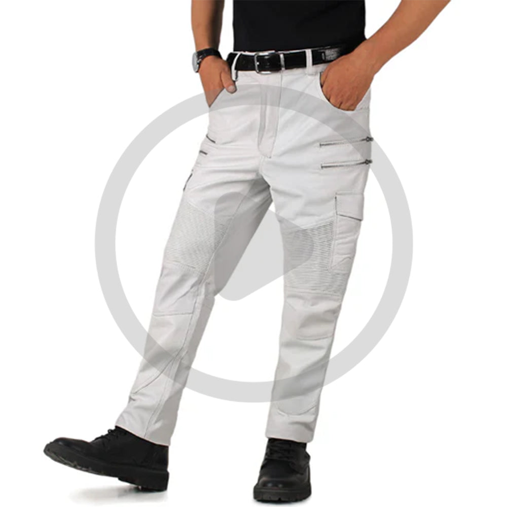 White@Eryon-Mens-White-Leather-Motorcycle-Pants-Video