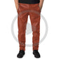 Veyron-Mens-Tan-Slim-Fit-Leather-Pants-Video