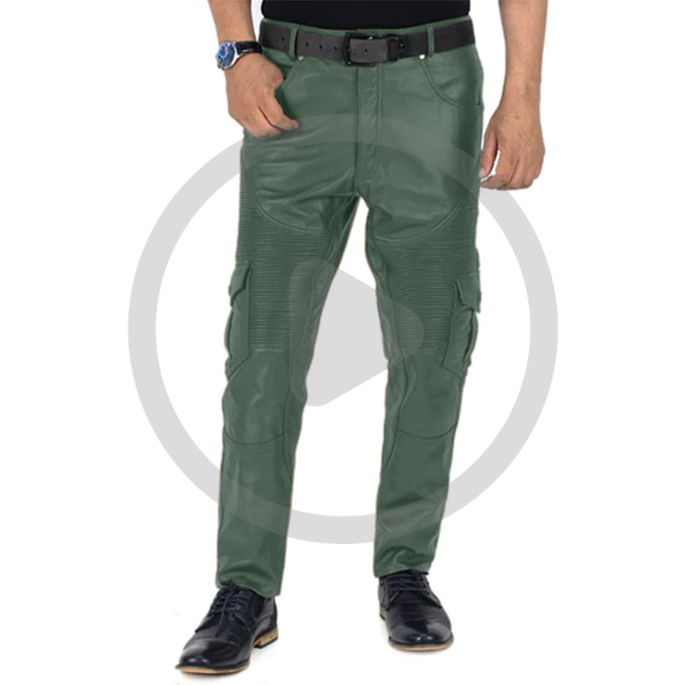 Green@Ylira-Mens-Green-Faux-Leather-Pants-Video