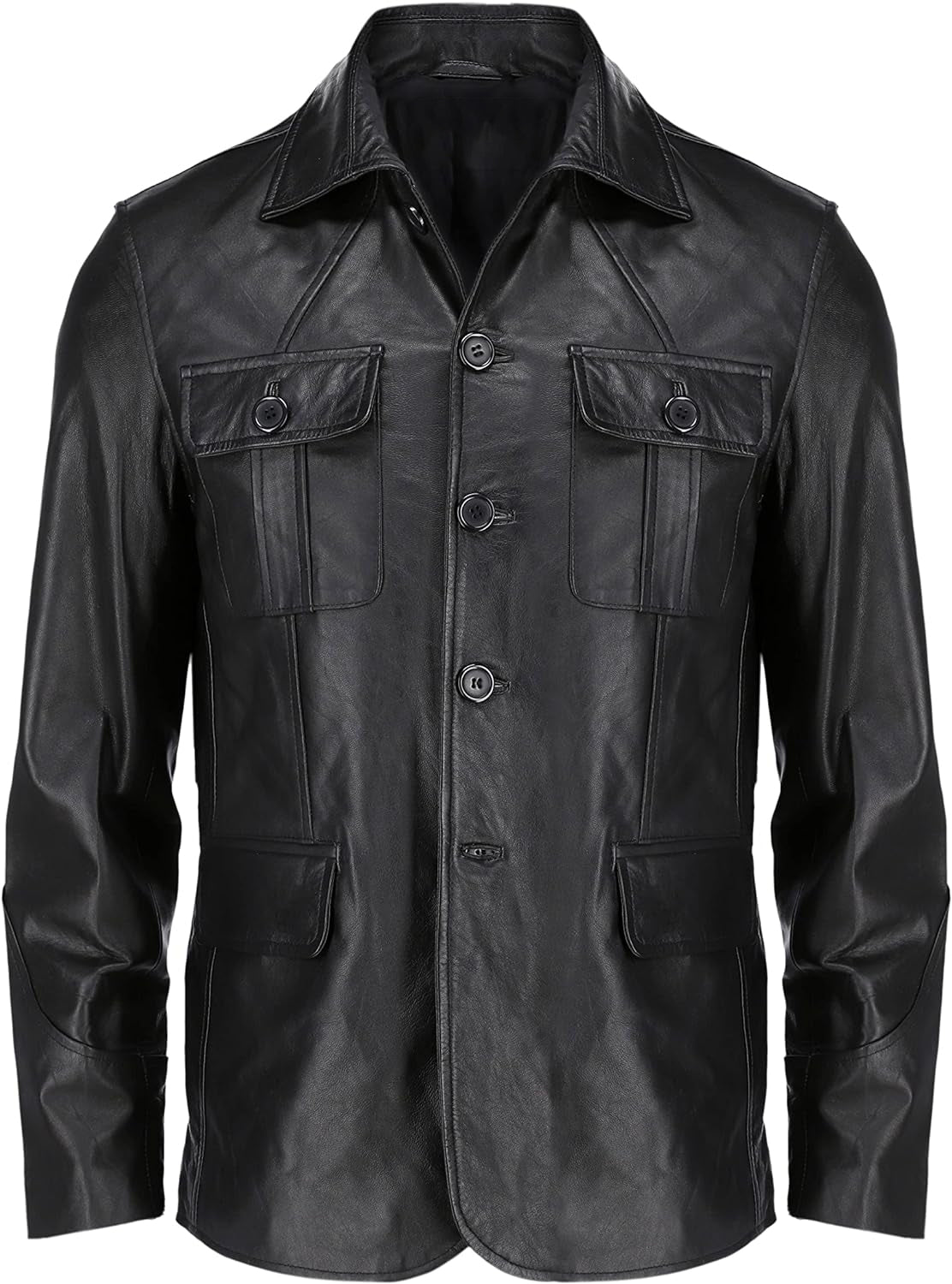 Black@qynith-motorcycle-inspired-long-leather-coat