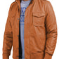  Leather Jackets Hub Mens Genuine Lambskin Leather Jacket (Black, Bomber Jacket) - 1501019