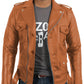  Leather Jackets Hub Mens Genuine Lambskin Leather Jacket (Black, Double Rider Jacket) - 1501031