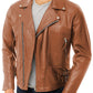  Leather Jackets Hub Mens Genuine Lambskin Leather Jacket (Black, Double Rider Jacket) - 1501104