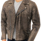  Leather Jackets Hub Mens Genuine Lambskin Leather Jacket (Black, Double Rider Jacket) - 1501104 - Leather Jackets Hub